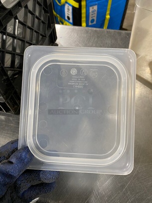 ALL ONE MONEY! Cambro Clear Poly Food Container Lids! - Image 2 of 6