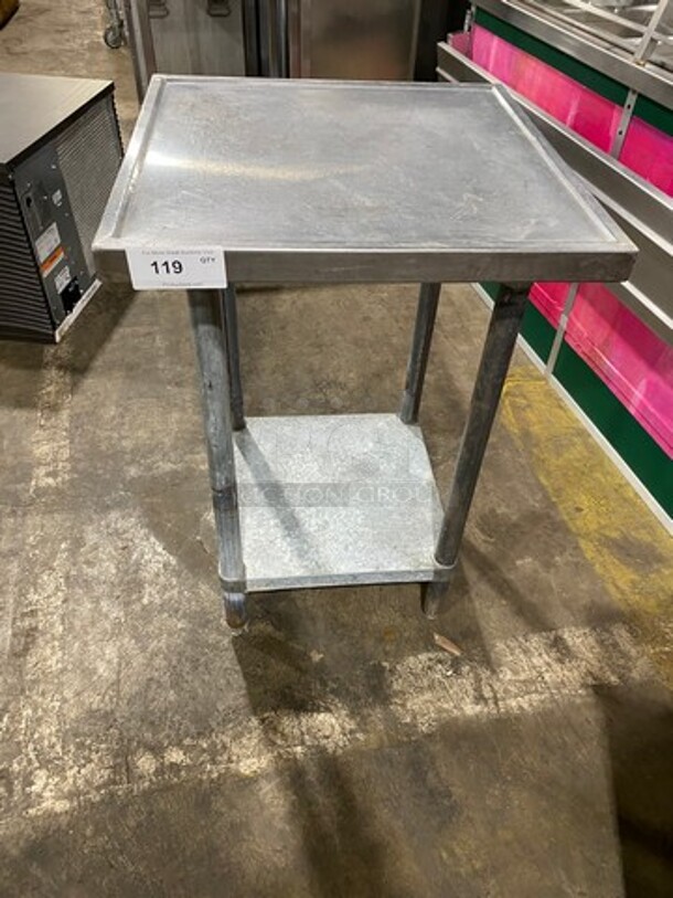 WOW! Advance Tabco Solid Stainless Steel Work Top/ Prep Table! With Storage Space Underneath! On Legs!