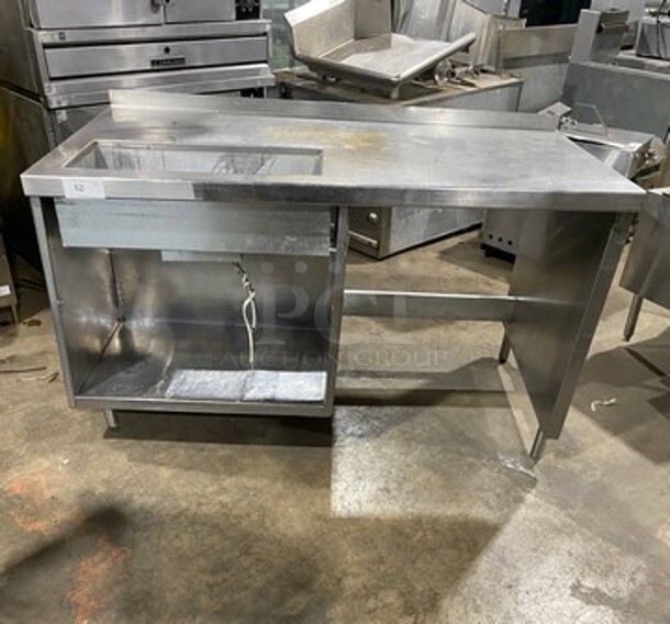 Commercial Electric Powered Single Well Food Warmer Serving Station! With Storage Space Underneath! All Stainless Steel! On Legs! SN: 1111150001569 208/240V 60HZ 1 Phase - Image 1 of 8