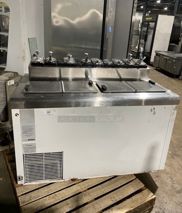 Nelson Commercial Ice Cream Dipping Cabinet/ Dessert Station! With Topping Rail! All Stainless Steel! - Image 1 of 11