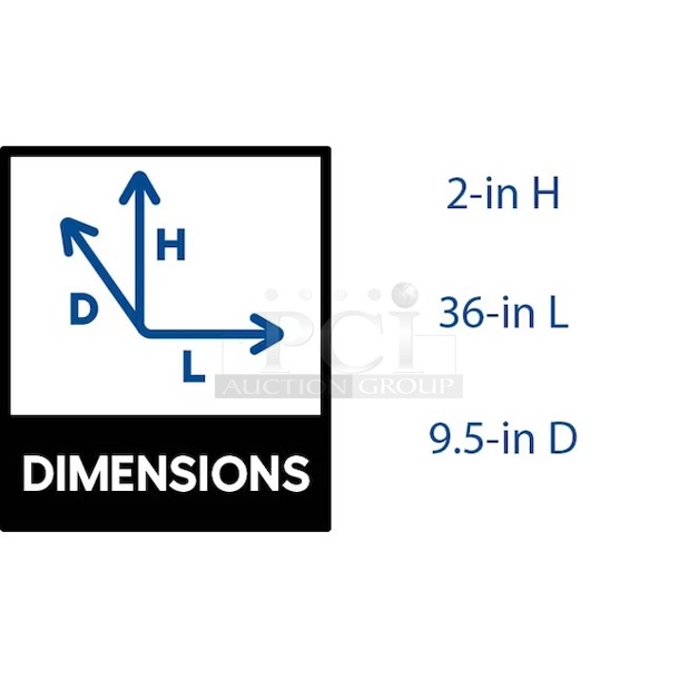 Allen + Roth Wood Shelf Kit, Java.  36-in L x 9.5-in D (1 Decorative Shelf + Support Brackets). 2x Your Bid - Image 2 of 3
