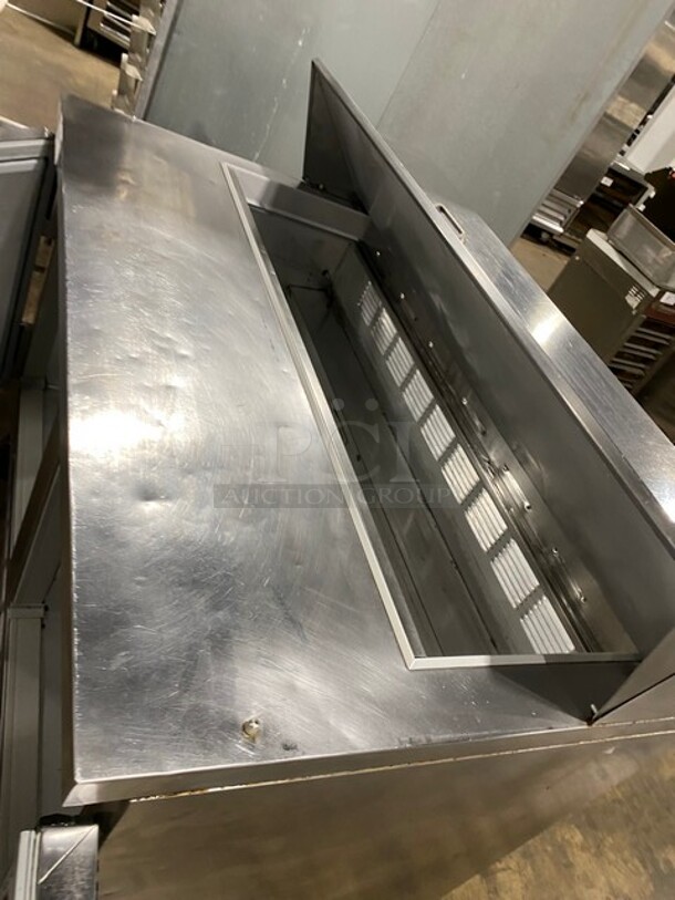 Beverage-Air! Stainless Steel Commercial Sandwich Prep Table! on Commercial Casters. 115 Volts, 1 Phase - Image 8 of 9