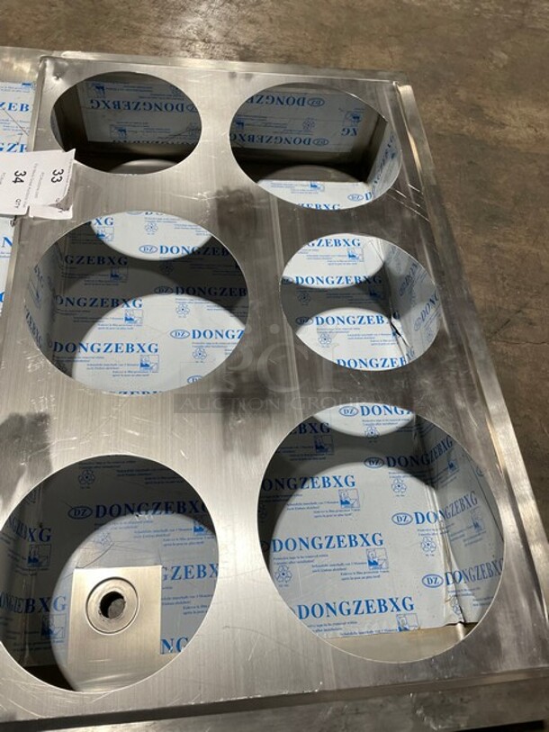 NICE! All Stainless Steel 6 bay Drop in Steam Table Insert! - Image 2 of 4