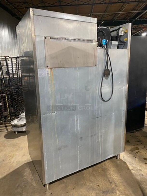 Commercial 2 Door Reach In Cooler! With Poly Coated Racks! All Stainless Steel! On Legs! Model: SFC1200BT SN: ZT33571200003 220V 60HZ 1 Phase - Image 3 of 10