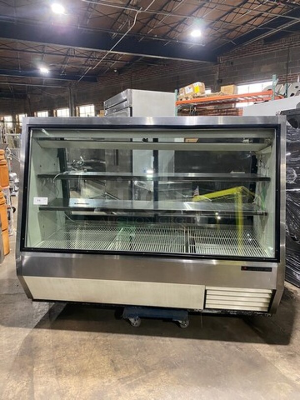 True Commercial Refrigerated Deli/Bakery Display Case! With Slanted Front Glass! With Sliding Glass Rear Access Doors! All Stainless Steel! Model: TDBD722 SN: 13739133 115V 60HZ 1 Phase - Image 1 of 7