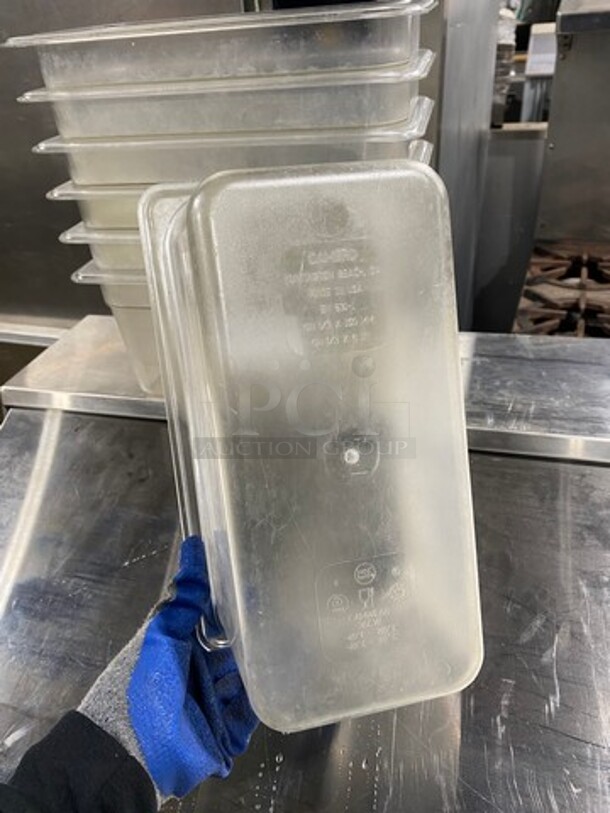 Cambro Clear Poly 1/3x6" Food Containers! 7x Your Bid! - Image 6 of 8
