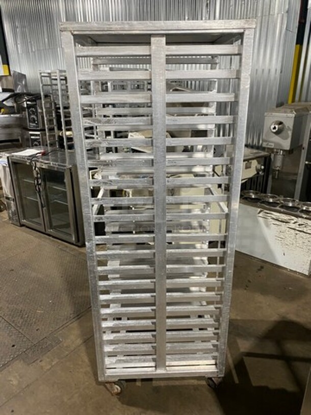 Metal Commercial Pan Transport Rack! On Casters! - Image 2 of 4