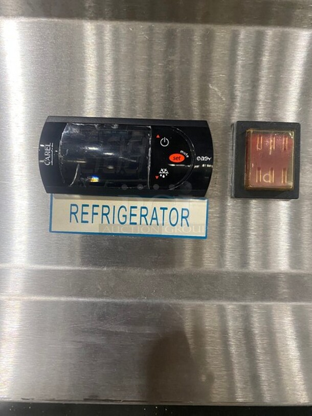 Summit Stainless Steel Commercial 2 Door Reach In Cooler w/ Poly Coated Racks on Commercial Casters! MODEL SCRR490 115V  - Image 11 of 11