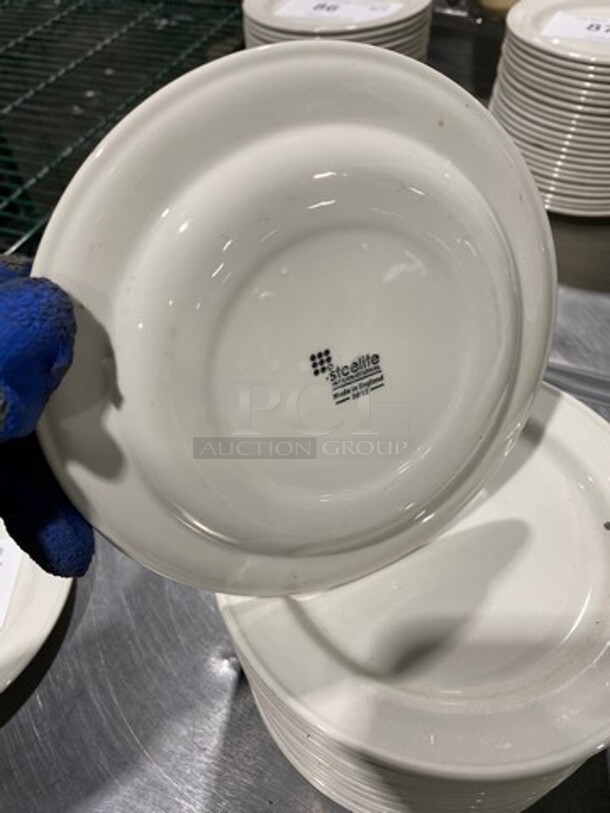 ALL ONE MONEY! Small White Dessert Plates! - Image 4 of 5