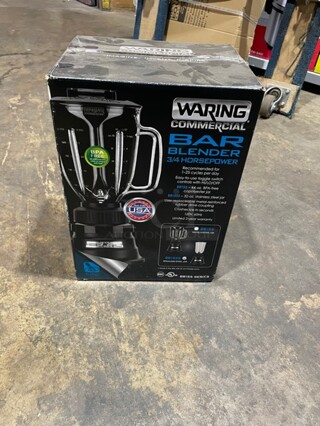 BRAND NEW! IN THE BOX! Waring Commercial Countertop Blender! With Pitcher! All Stainless Steel Jar! Model BB155S! 120V 1 Phase! 