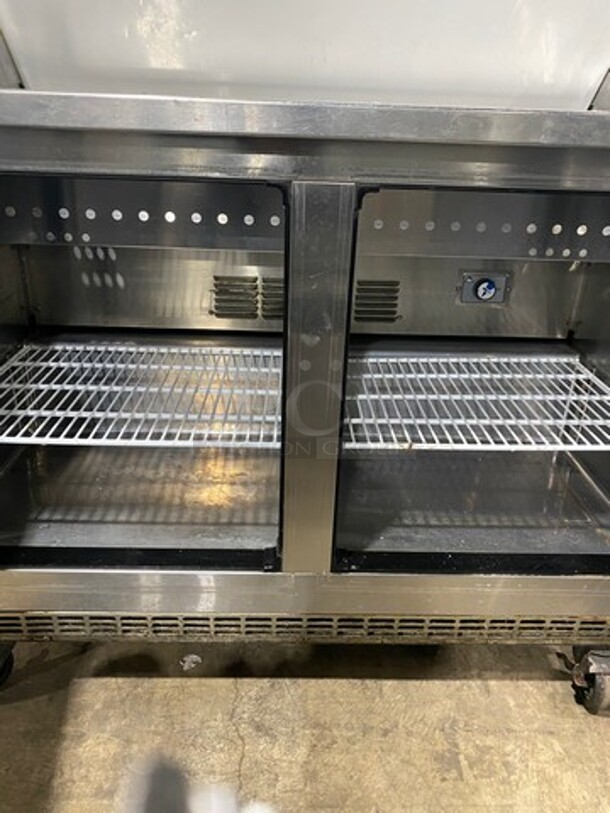 Everest Commercial Refrigerated Sandwich Prep Station! All Stainless Steel! On Casters! MODEL EPBNR2 SN:BPBNR216120066 115V 1PH - Image 6 of 9