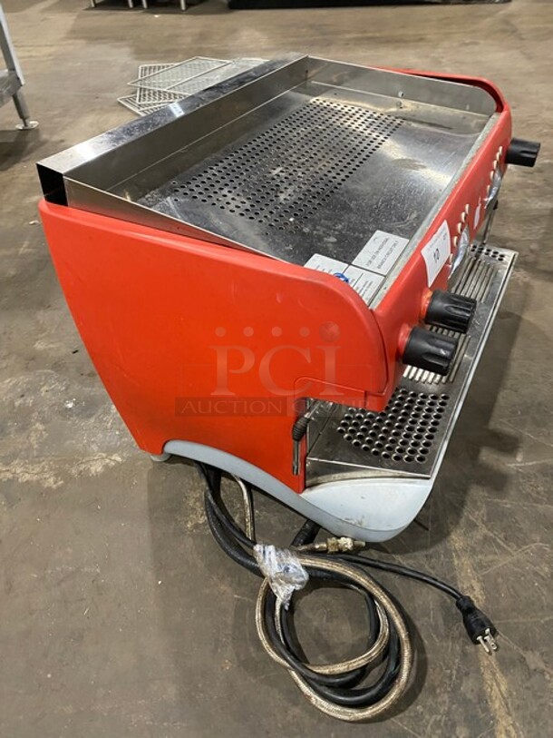 NICE! Rancilio Commercial Countertop 2 Group Espresso Machine! With Steam Wand! All Stainless Steel! Model EPOCADE2GR Serial 10092318! 230V! WORKING WHEN REMOVED! - Image 2 of 11