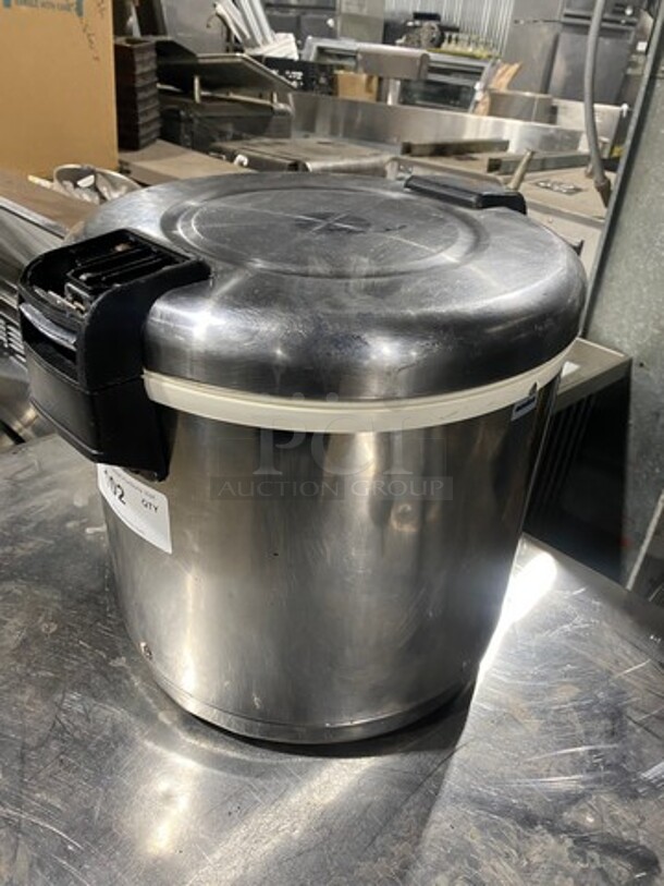 Amko Commercial Countertop Rice Warmer/ Holder! Stainless Steel! MODEL SEJ22000  SN:0417546 120V  - Image 2 of 6
