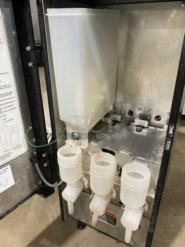 Bunn Commercial Countertop Hot Chocolate/ Hot Beverage Dispenser! All Stainless Steel! On Legs! Model: FMDDBC3 SN: FMD0130940 120/240V 60HZ 1 Phase - Image 6 of 7