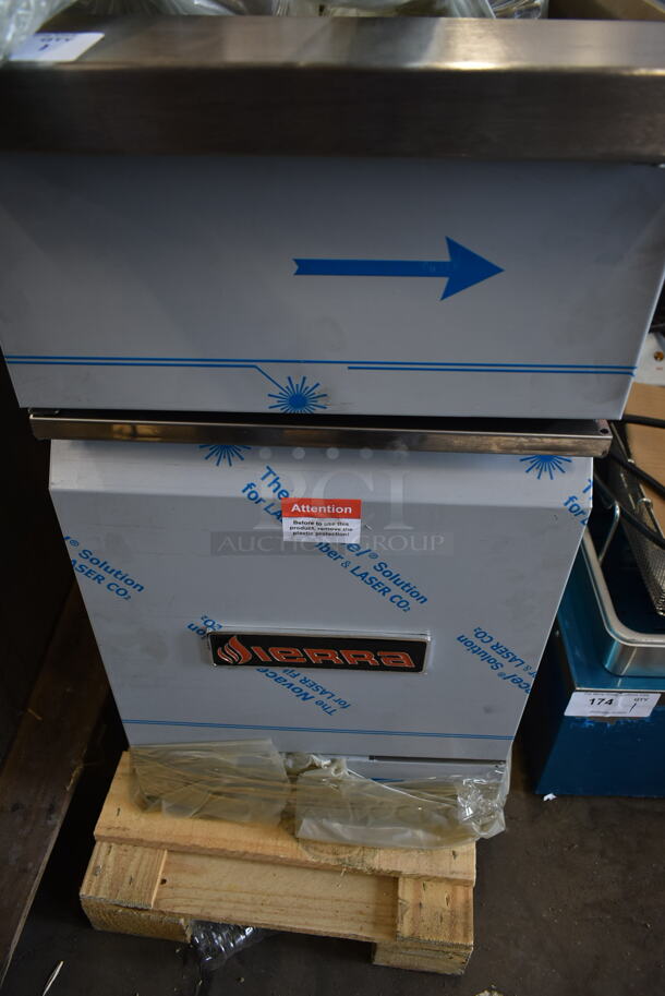 BRAND NEW SCRATCH AND DENT! 2022 Sierra Frystar400 Stainless Steel Commercial Floor Style Natural Gas Powered Deep Fat Fryer w/ 2 Metal Fry Baskets. - Image 5 of 7
