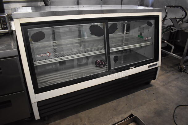 True TSID-72-4L Stainless Steel Commercial Deli Display Case Merchandiser on Commercial Casters. 115 Volts, 1 Phase. 72.5x32x46.5. Tested and Working! - Image 2 of 5