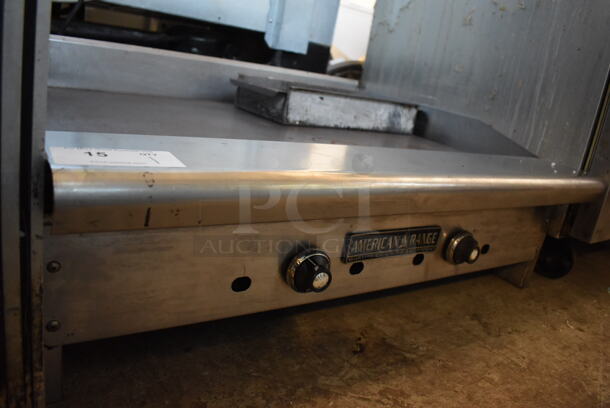 American Range Stainless Steel Commercial Countertop Natural Gas Powered Flat Top Griddle. 36x30x13 - Image 5 of 6