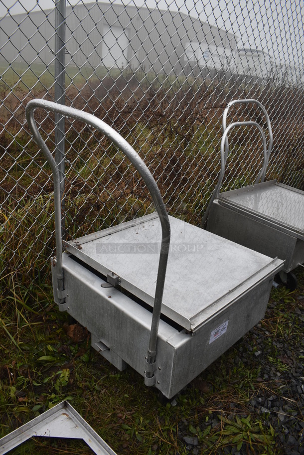 Metal Commercial Cart on Commercial Casters. 28x36x40 - Image 4 of 5