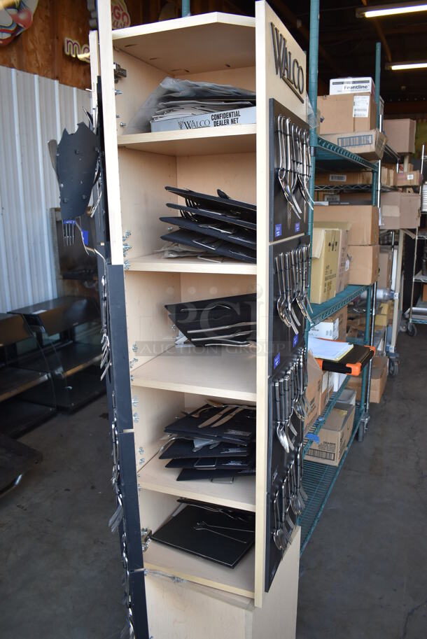 Silverware Rotating Display Rack. 17x17x72 - Image 6 of 6