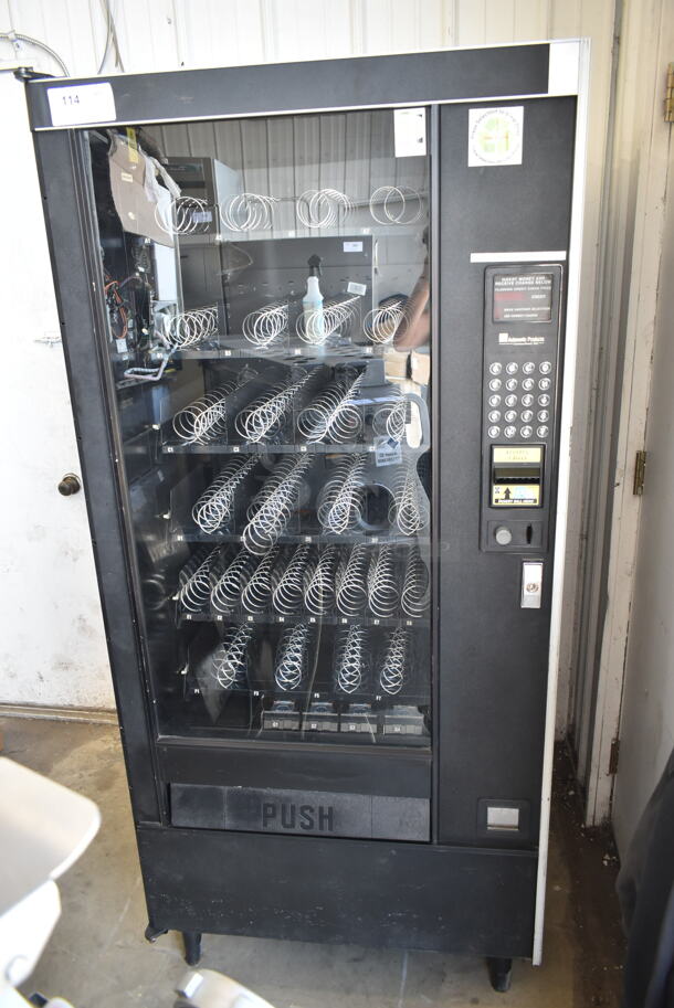 Automatic Products SNACKSHOP LCM2 Metal Commercial Vending Machine w/ Bill Acceptor. 120 Volts, 1 Phase. Tested and Working! - Image 6 of 7