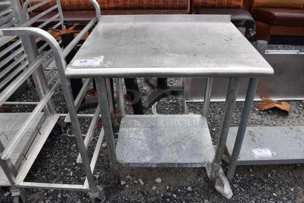 Stainless Steel Commercial Table w/ Metal Under Shelf. 30x24x36