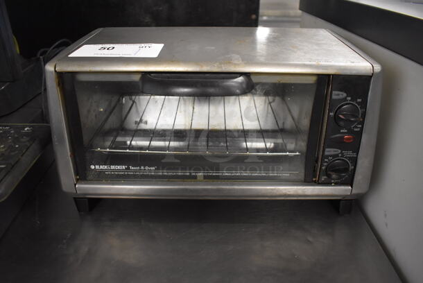 Black & Decker Metal Countertop Toaster Oven. 120 Volts, 1 Phase. 16x9x9 - Image 1 of 5