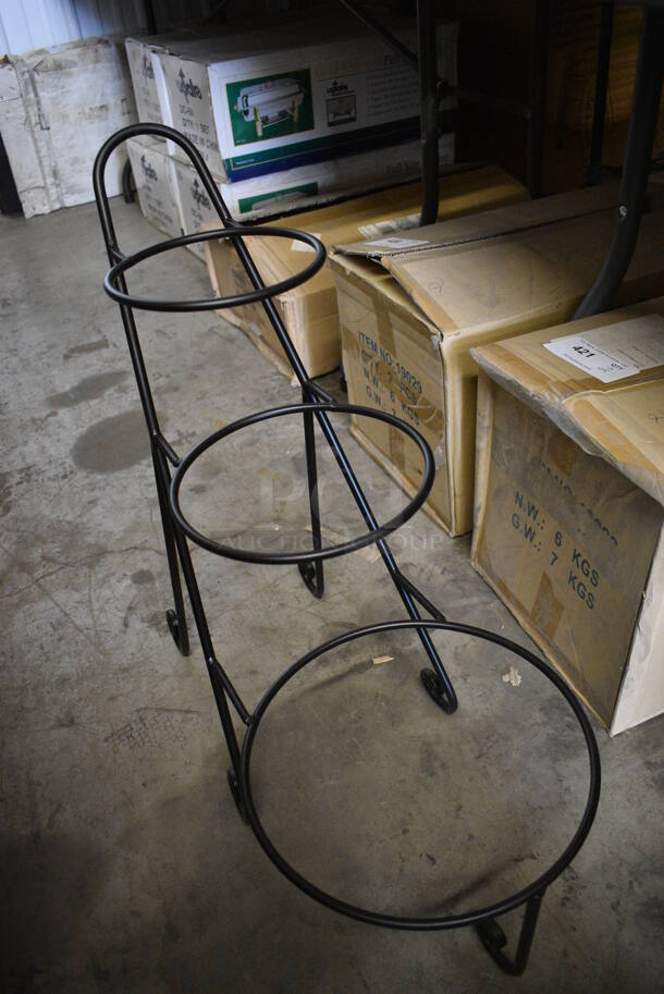 BRAND NEW! Black Metal Countertop 3 Tier Plate Rack. 12x22x24 - Image 3 of 4