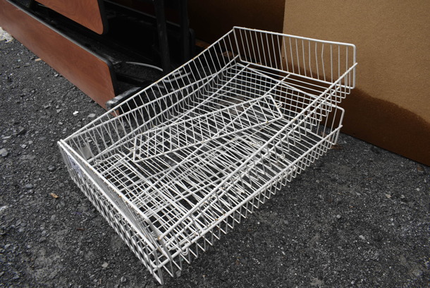 ALL ONE MONEY! Lot of White Wire Baskets! - Image 2 of 3