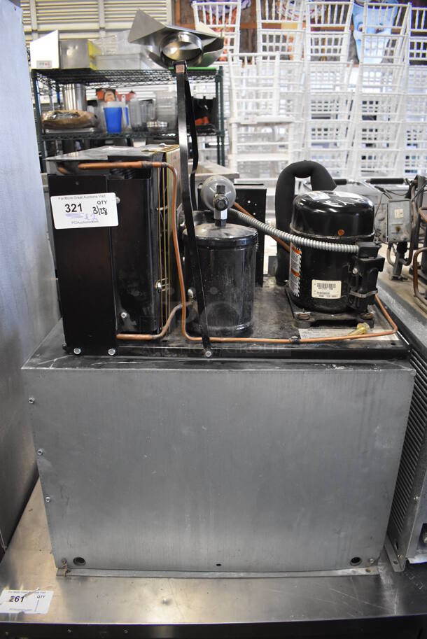 ALL ONE MONEY! Lot of Tecumseh AK171ET-038-P2 Compressor and Metal Condenser. 208-230 Volts, 1 Phase. 26x20x32 - Image 1 of 4