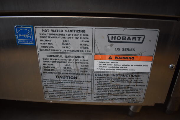 Hobart LXi Series ENERGY STAR Stainless Steel Commercial Undercounter Dishwasher. 208-240 Volts, 1 Phase. 24x26x40 - Image 7 of 7
