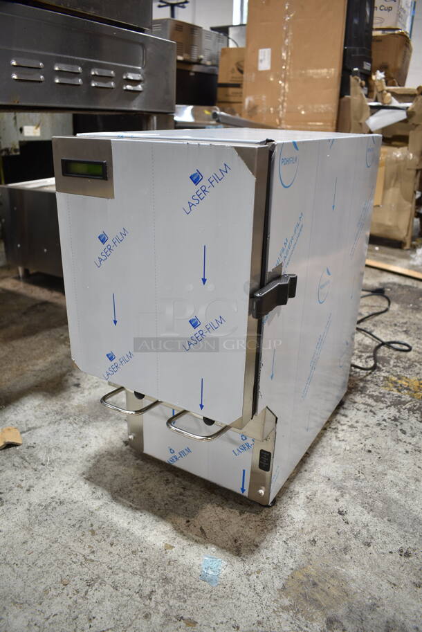 BRAND NEW SCRATCH AND DENT! KanPak CDE211 Stainless Steel Commercial Countertop Cream Dispenser. 120 Volts, 1 Phase. Tested and Powers On But Does Not Get Cold
 - Image 3 of 7