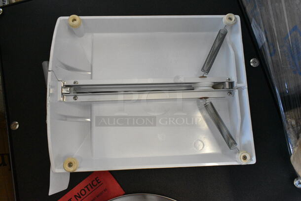 3 BRAND NEW SCRATCH AND DENT! Items Including Metal Panel, Round Metal Piece and White Poly Piece. 3 Times Your Bid!  - Image 7 of 8