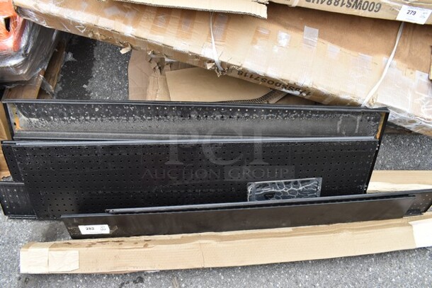 BRAND NEW SCRATCH AND DENT! Lot of Black Metal Panels - Image 5 of 5