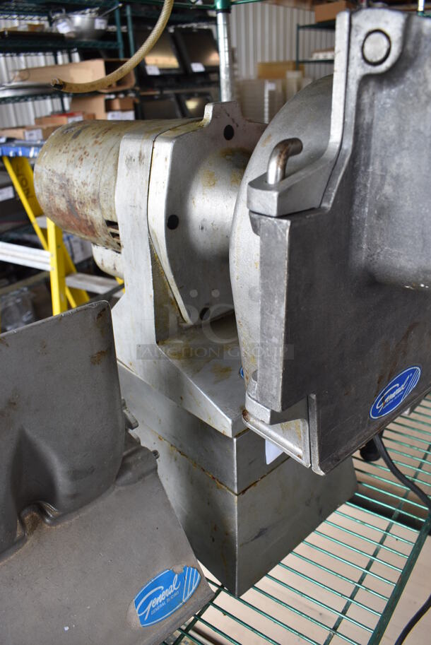 General Metal Commercial Countertop Power Hub w/ 2 Vegetable Slicers. 115/208-240 Volts, 1 Phase. 9.5x17x20. Tested and Working! - Image 7 of 11