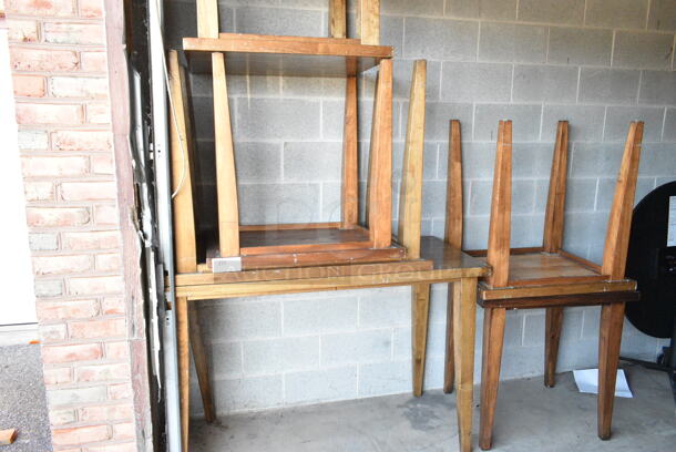 6 Various Wooden Tables. Includes 53x24x36, 42x24x33, 30x24x30. 6 Times Your Bid!  - Image 2 of 5