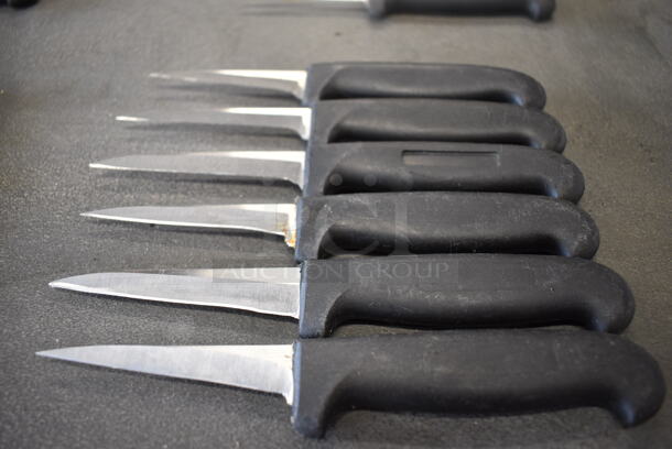 6 Sharpened Stainless Steel Paring Knives. Includes 7". 6 Times Your Bid! - Image 4 of 4
