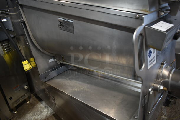 2016 Hobart MG2032 Metal Commercial Floor Style Electric Powered Meat Grinder w/ Foot Pedal on Commercial Casters. 208 Volts, 3 Phase. - Image 4 of 9