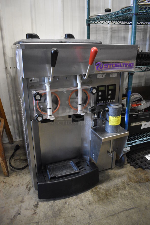 Stoelting Model SF144-38I Stainless Steel Commercial Countertop Air Cooled 2 Flavor w/ Twist Soft Serve Ice Cream Machine. 208-230 Volts, 1 Phase. 22x31x33 - Image 4 of 7