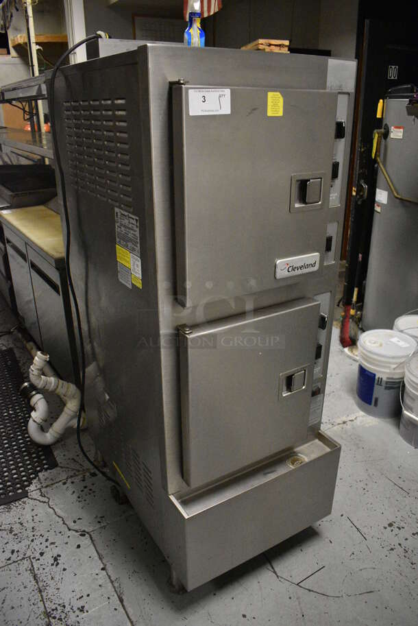 2012 Cleveland 24CGA10 SteamCraft Ultra 10 Stainless Steel Commercial Floor Style Natural Gas Powered 2 Deck Steam Cabinet. 125,000 BTU. 24x37.5x65.5. BUYER MUST REMOVE. Item Was in Working Condition on Last Day of Business. (kitchen) - Image 3 of 9
