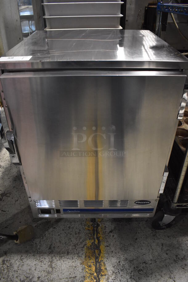 Follett REF5 Stainless Steel Commercial Undercounter Single Door Cooler. 115 Volts, 1 Phase. 24x27x34. Tested and Working!