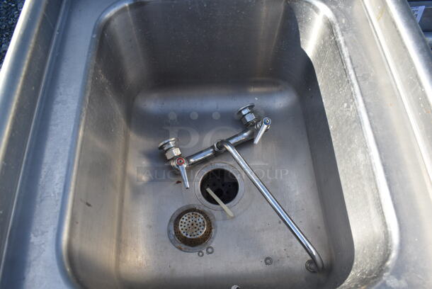 Advance Tabco Stainless Steel Commercial Single Bay Sink w/ Insinkerator Garbage Disposal. 25x26.5x42 - Image 3 of 7