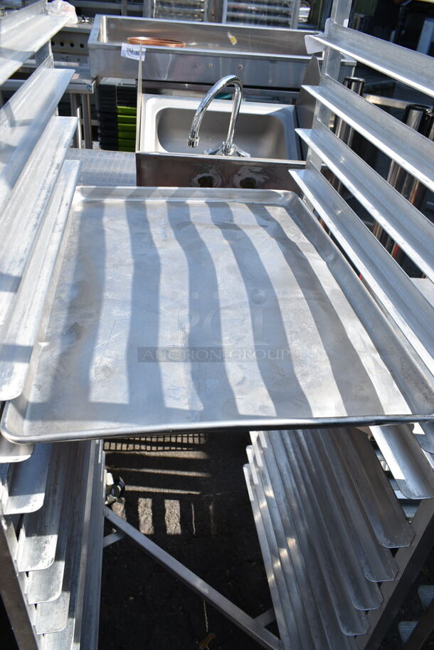 Metal Pan Transport Rack on Commercial Casters.  - Image 3 of 5