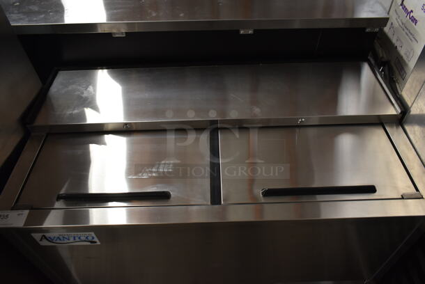 BRAND NEW SCRATCH AND DENT! 2023 Avantco 178GF50HCS Stainless Steel Commercial Back Bar Bottle Cooler w/ 2 Sliding Lids. 115 Volt, 1 Phase. Tested and Working! - Image 3 of 7