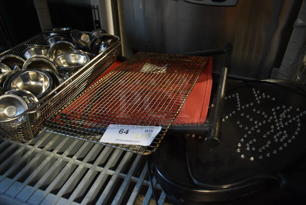 ALL ONE MONEY! Lot of Various Items Including Metal Footed Bowl and Cooling Rack - Image 3 of 4