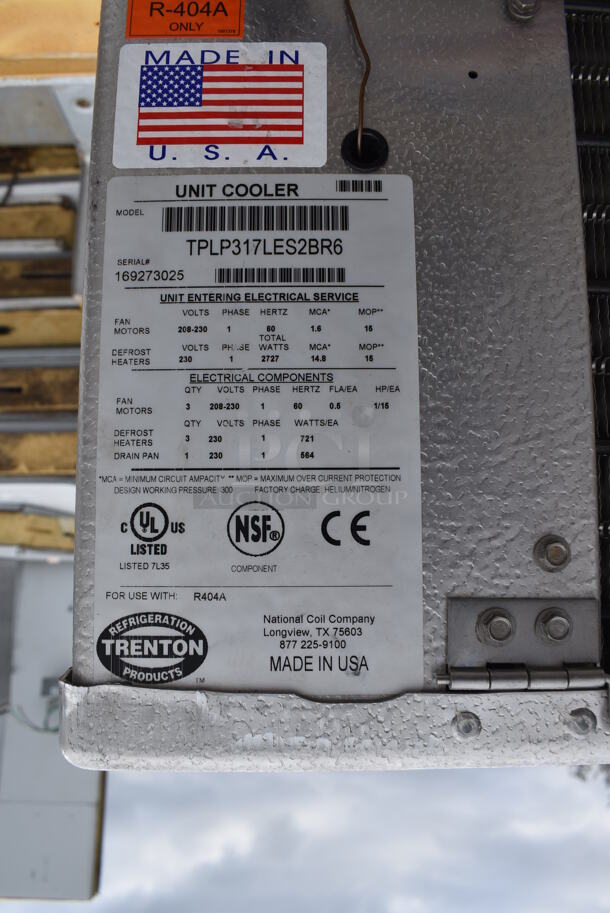 2018 Bally 18'x26' Walk In Box w/ Two Trenton TPLP317LES2BR6 208-230 Volt Condensers. Does Not Have Compressors or Floor. Information Provided By The Consignor But Not Verified By PCI Auctions. - Image 7 of 10