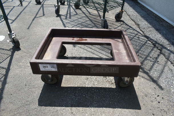 Cambro Brown Poly Dolly on Commercial Casters. - Image 1 of 4