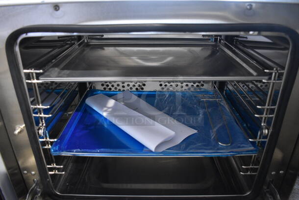 BRAND NEW! Perspective Model EB-1AE Stainless Steel Commercial Countertop Electric Powered Convection Oven w/ View Through Door and Metal Oven Racks. 220 Volts, 1 Phase. 23.5x23x22 - Image 4 of 6