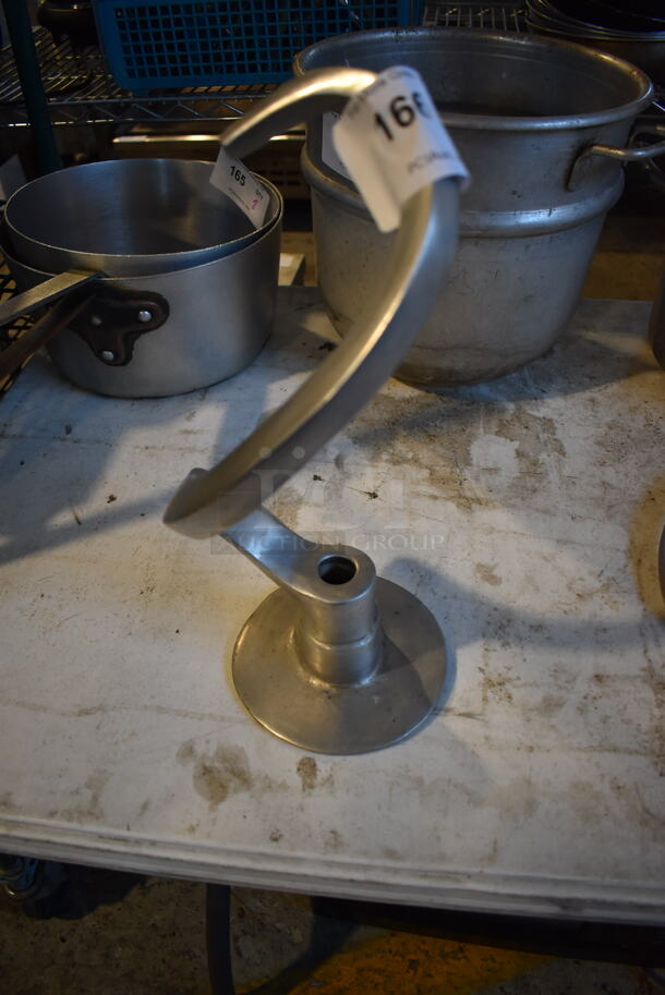 Metal Commercial 30 Quart Dough Hook Attachment. 6.5x6.5x17 - Image 1 of 3