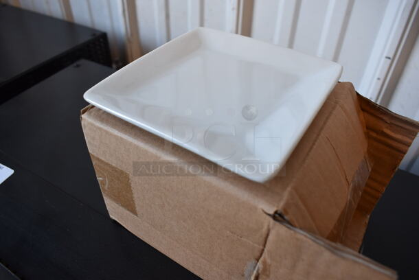 Box of 24 BRAND NEW Oneida White Ceramic Square Plates. 5x5x0.5 - Image 6 of 6