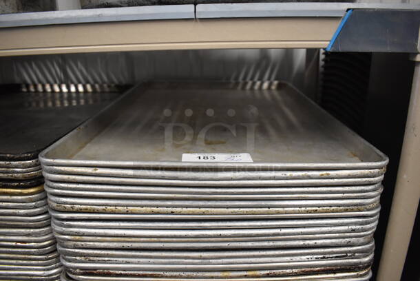 36 Metal Full Size Baking Pans. 18x26x1. 36 Times Your Bid! - Image 2 of 3